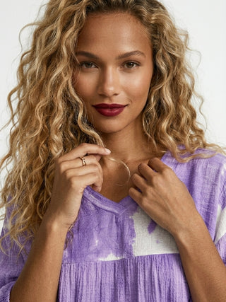 The Coastal Tiered Tunic- 
Amethyst