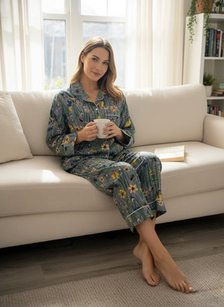 The Enchanted Garden Cotton Pajama Set