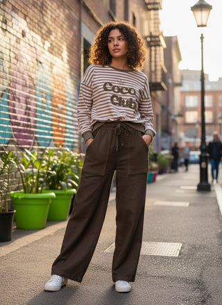 Terry Panel Pants
