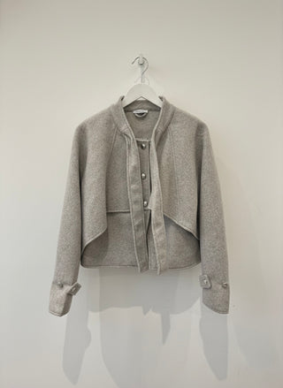 The Architectural Cape-Overlay Jacket