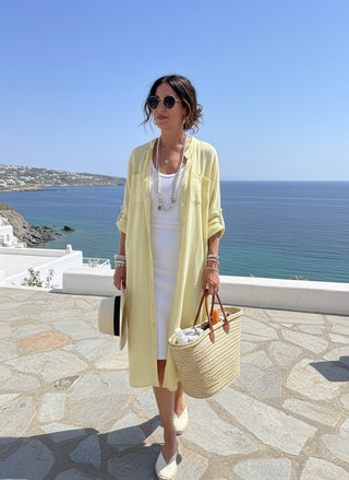 The Sun-Kissed Breeze Linen Tunic