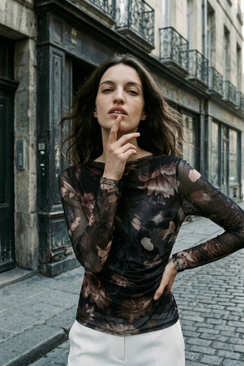 The Evergreen Blouse- Smoky Plum