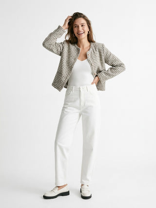 Aurelia Metallic Check Tweed Lady Jacket