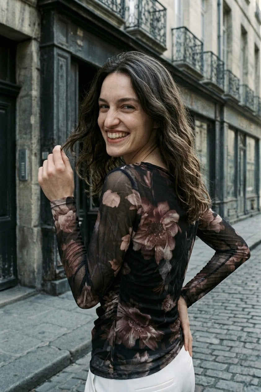 The Evergreen Blouse- Smoky Plum