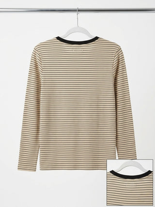 The Origami Pocket Long-Sleeve Tee- Cream