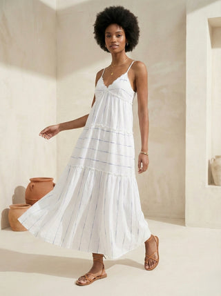 The Capri Breeze Tiered Cotton Maxi