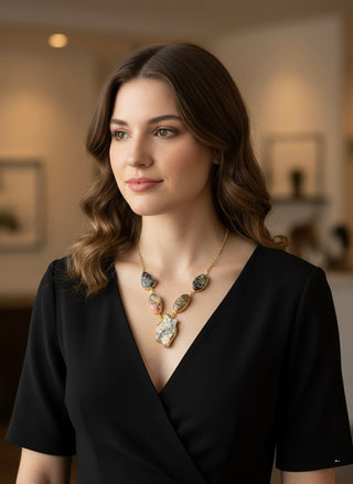Terra Mosaic Statement Necklace