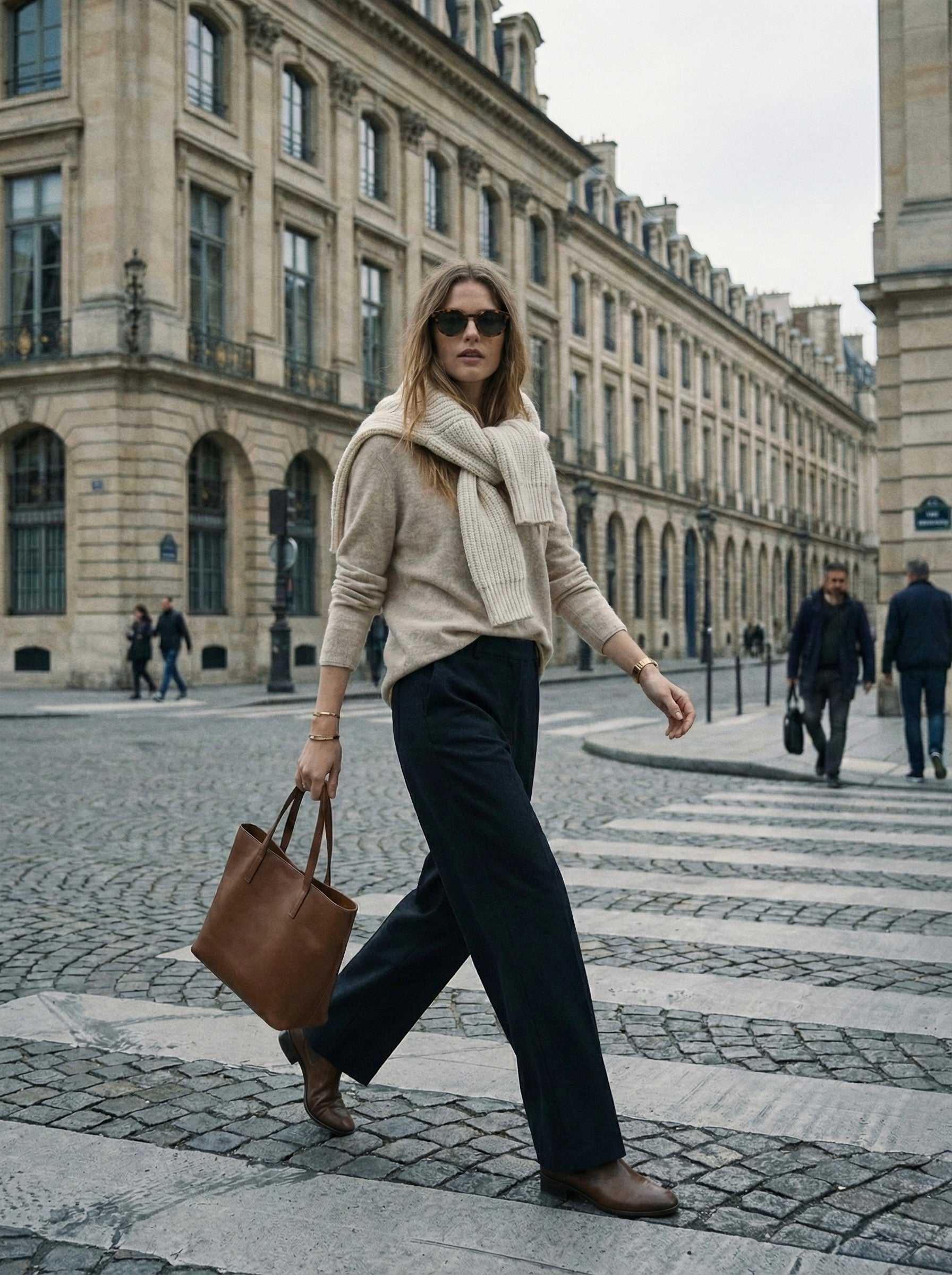 The Italian Soft Scoop Neck Sweater- Oat