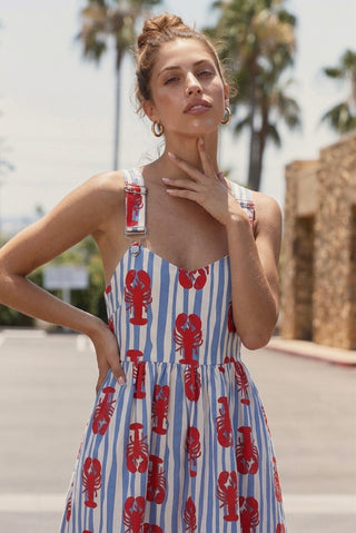 The Crustacean Chic Pinafore Dress