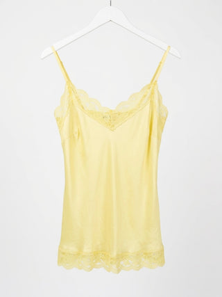 Soleil Lace-Trim Cami- Yellow