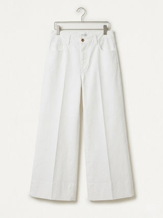 Palazzo Bianco Wide-Leg Trousers- White