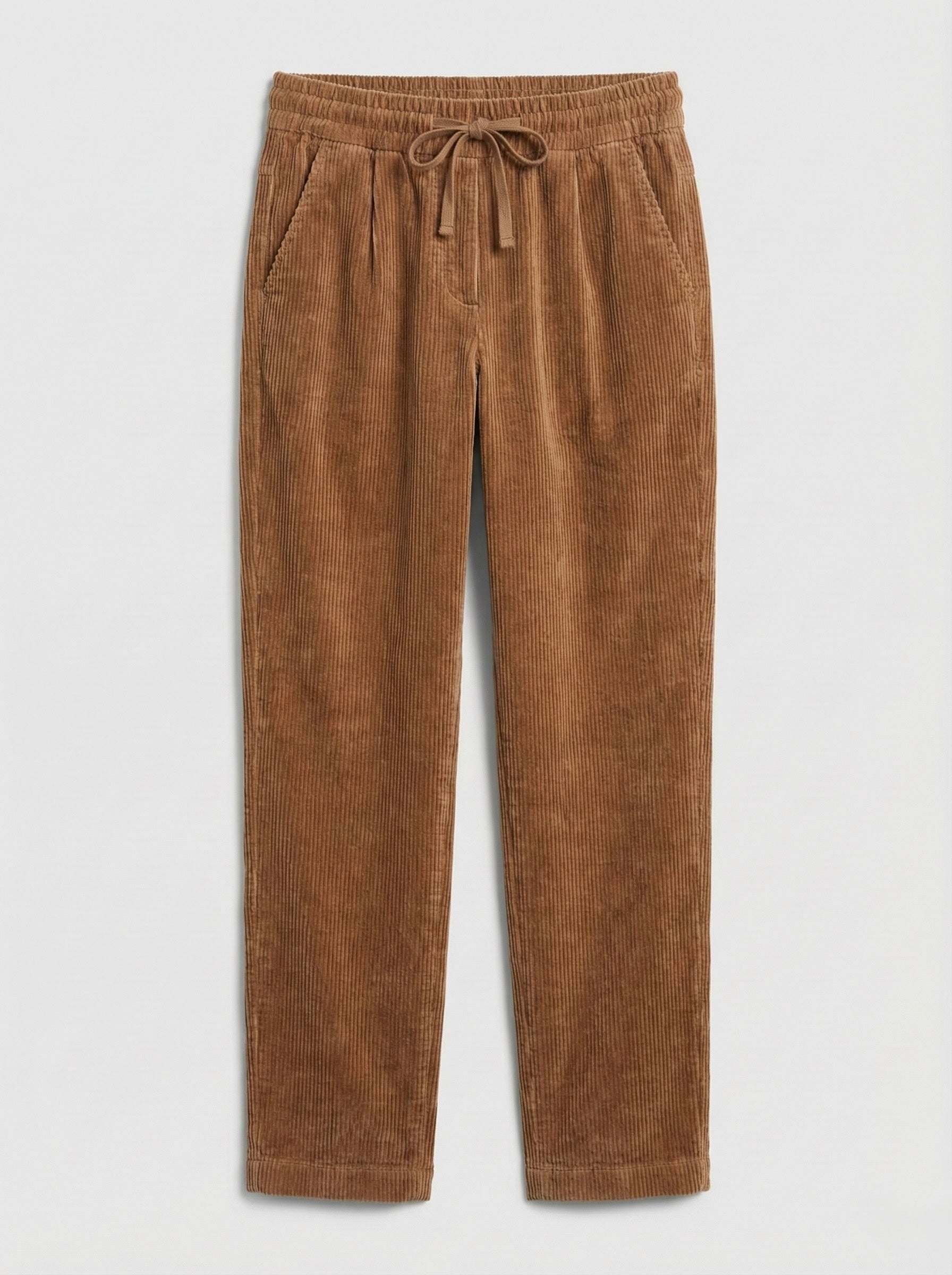 The Verona Velvet-Cord Jogger- Camel