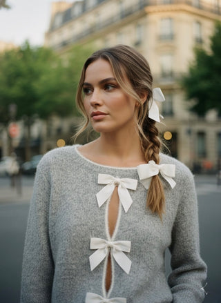 Adorable Bow-Knot Cardigan