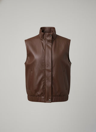 The Maverick Faux Leather Vest