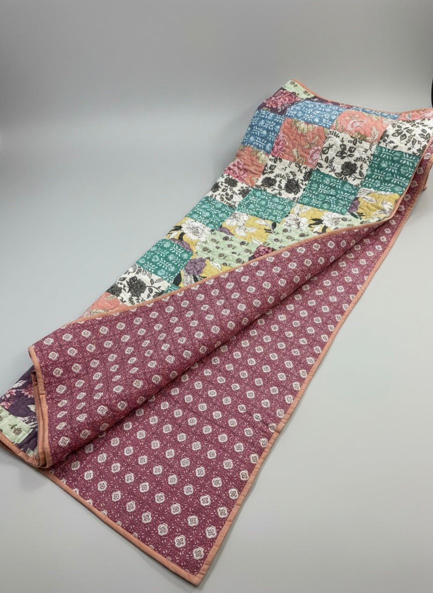 Artisan Patchwork Reversible Twin Quilt