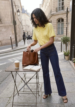 The Lemon Sorbet Eyelet Blouse