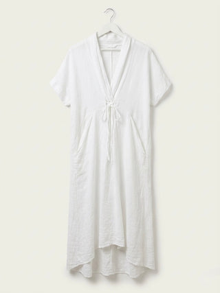 The Portofino Drawstring Midi- Antique White