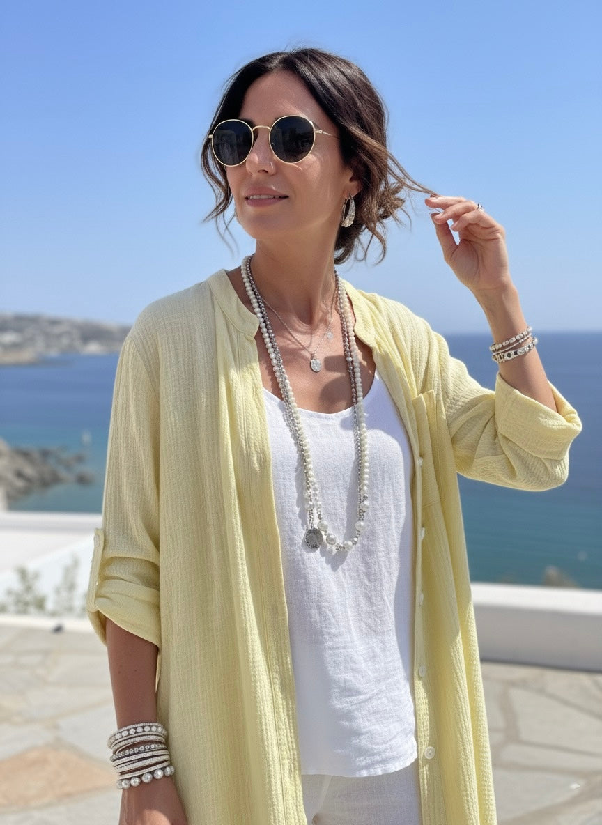 The Sun-Kissed Breeze Linen Tunic