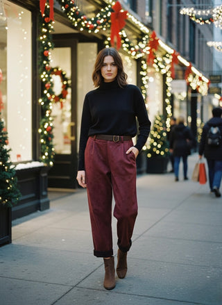 The Chelsea Corduroy Trouser- Wine