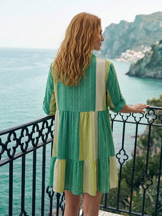The Verde Tiered Tunic Dress