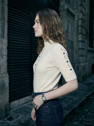 The Modern Muse Knit Top- Cream