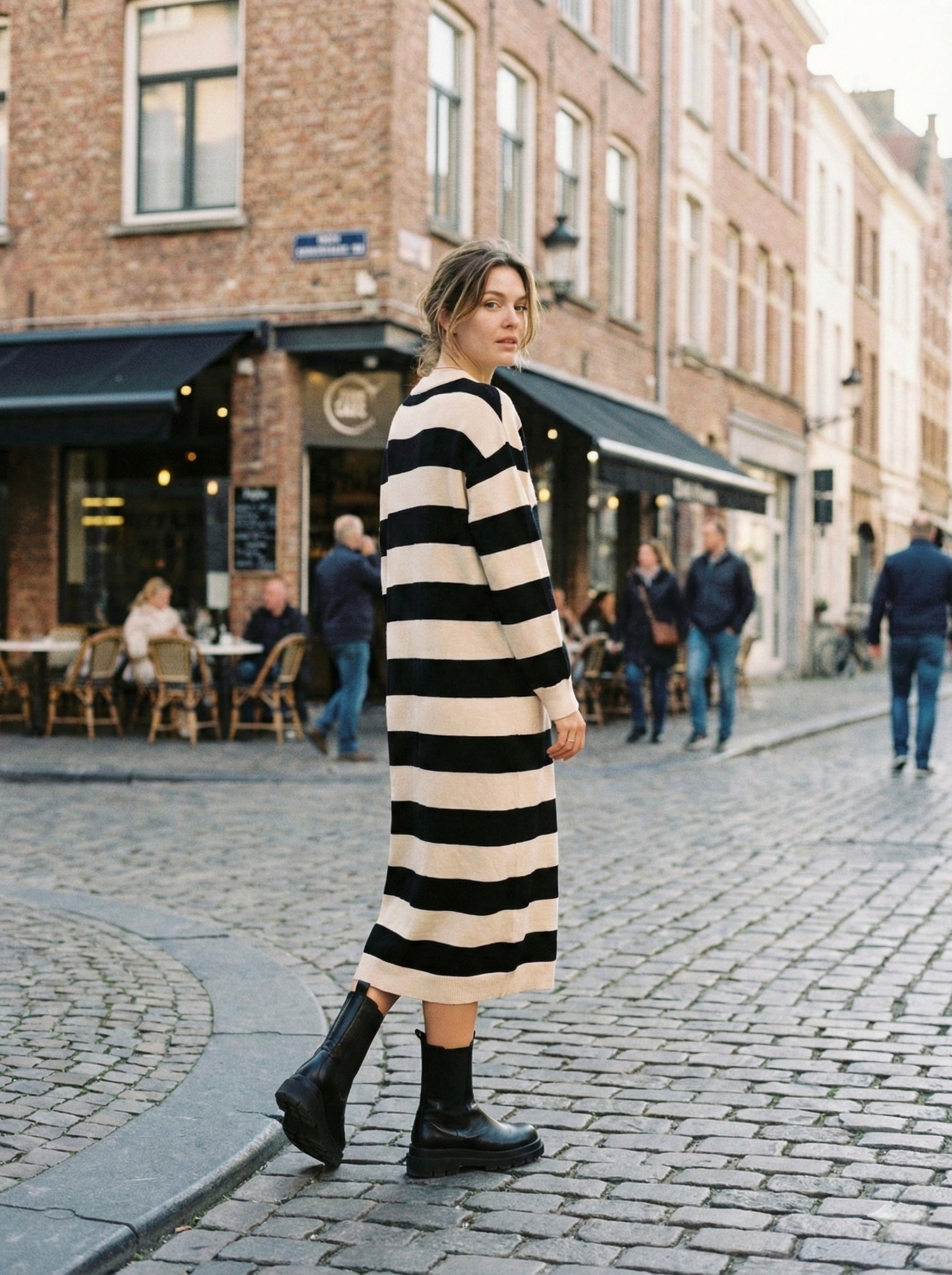 The Urban Breton Striped Knit Dress