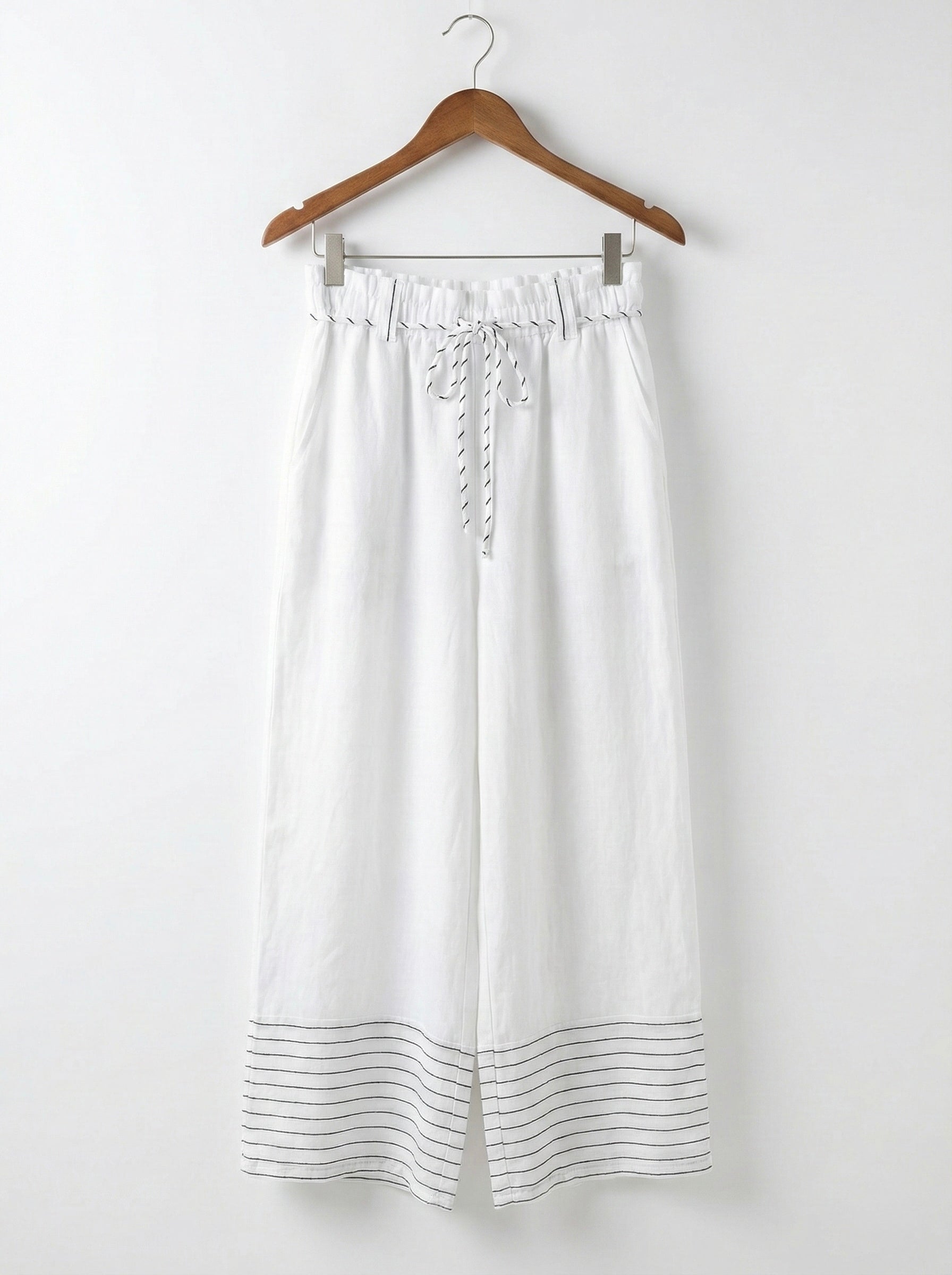 The Coastal Stripe Linen Pant