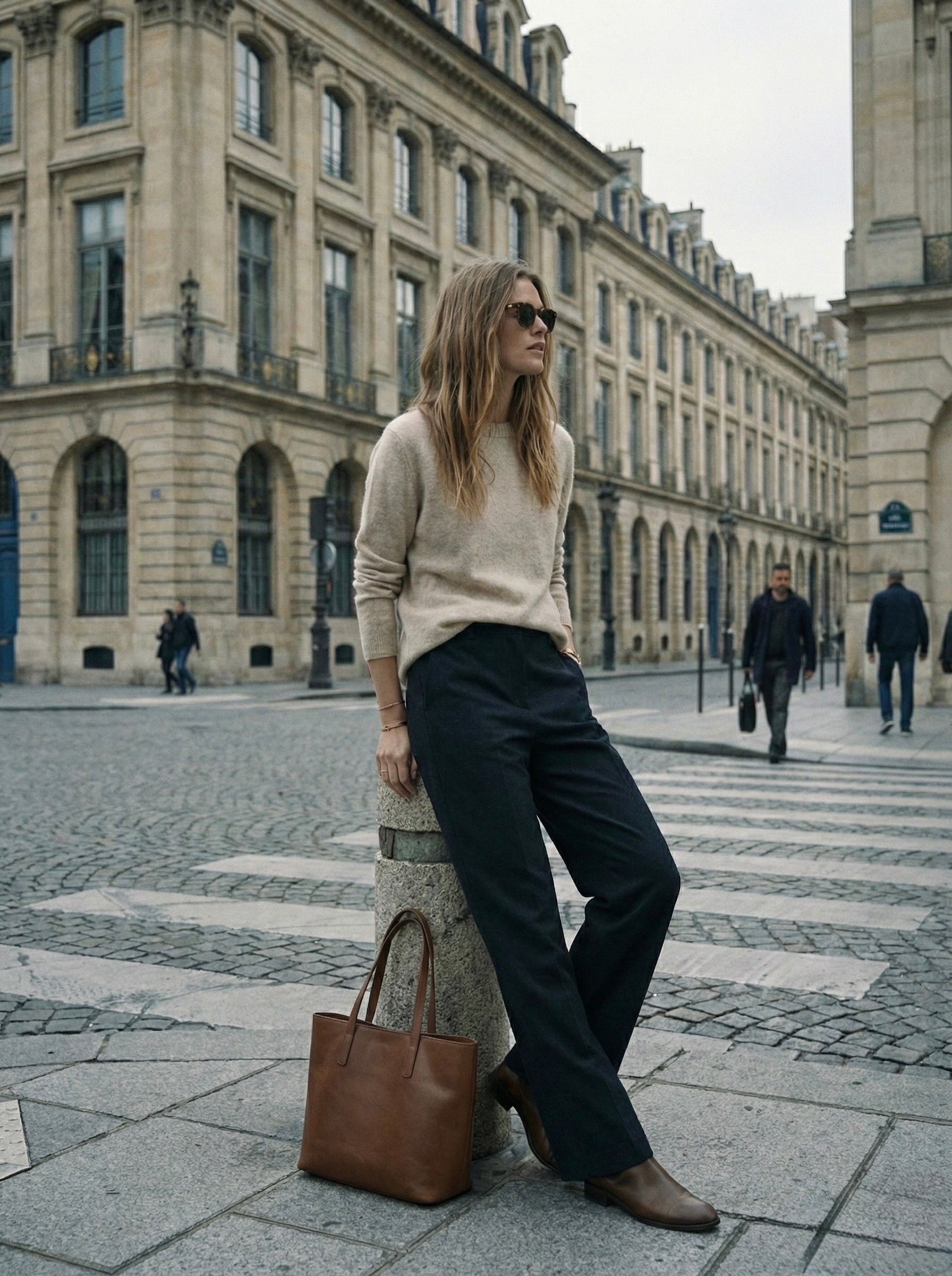 The Italian Soft Scoop Neck Sweater- Oat