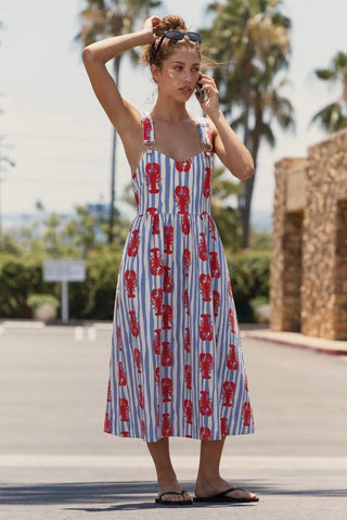 The Crustacean Chic Pinafore Dress