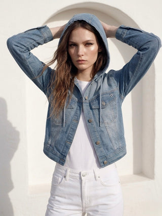 The Stellar Hooded Denim Jacket