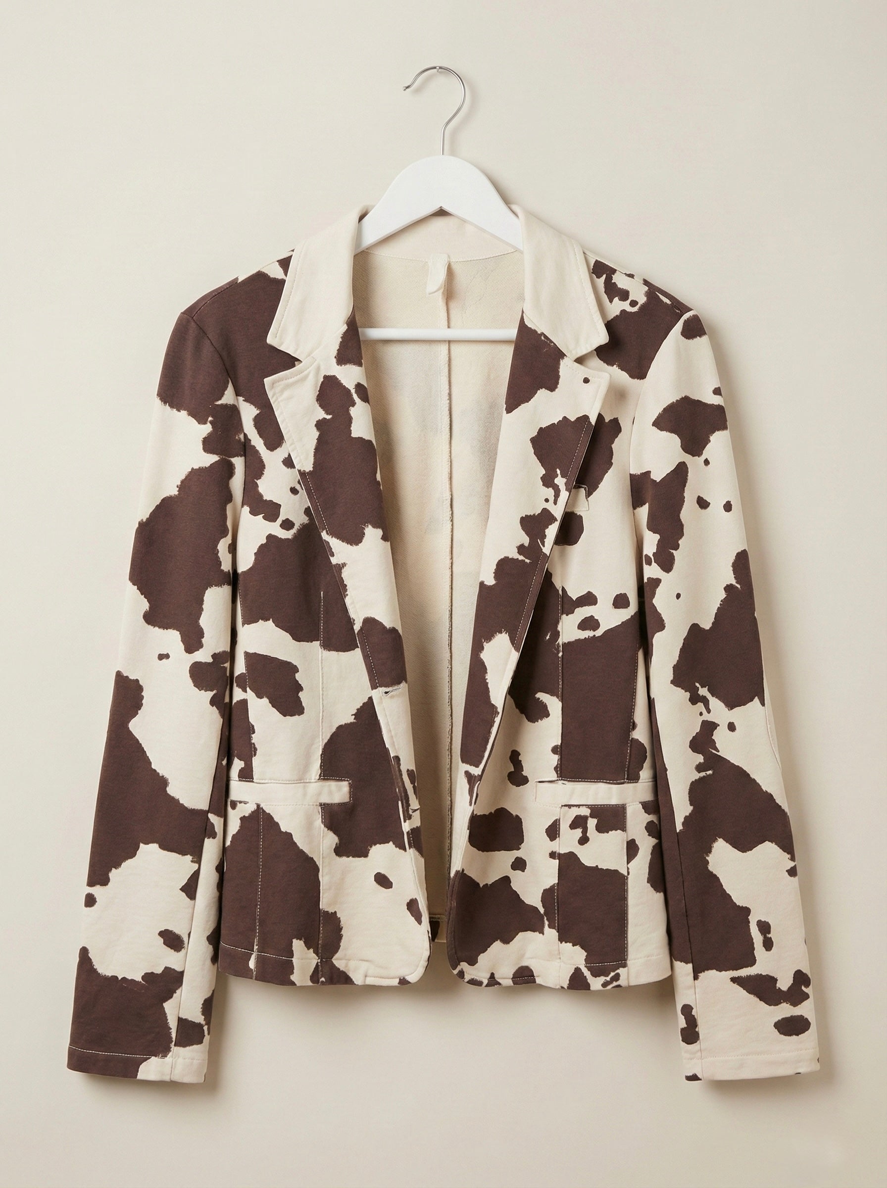 The Milano Cow-Print Blazer