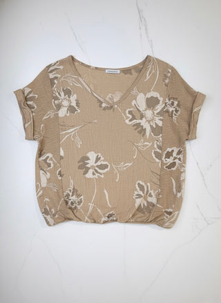 Positano Linen Print Top