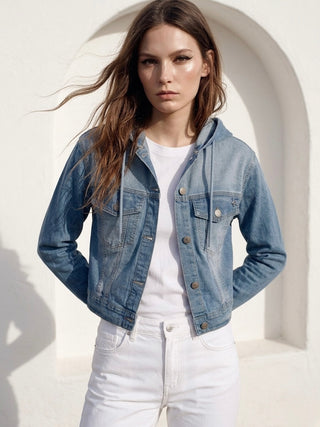 The Stellar Hooded Denim Jacket