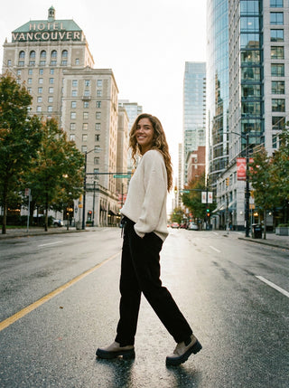 Milano Soft-Ribbed Drawstring Pant.