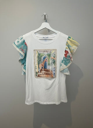 The Serene Safari Flutter Tee