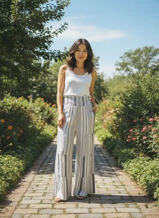 The Seaside Smocked Cotton Pants