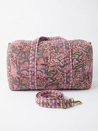 The Purple Bloom Quilted Duffle