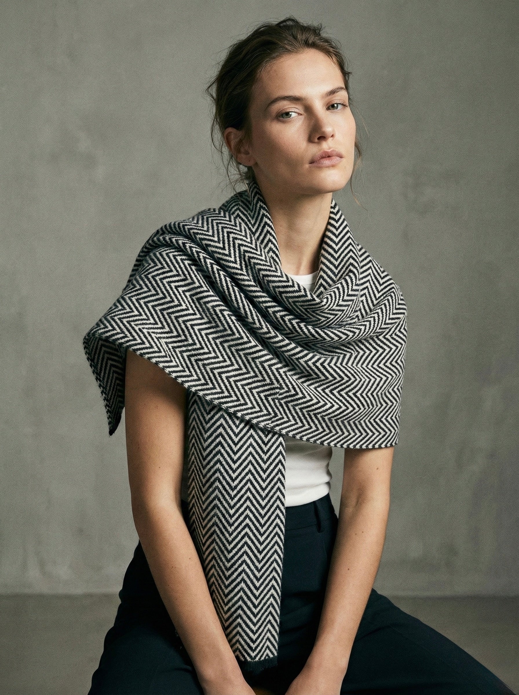 The Urban Chevron Oversized Scarf