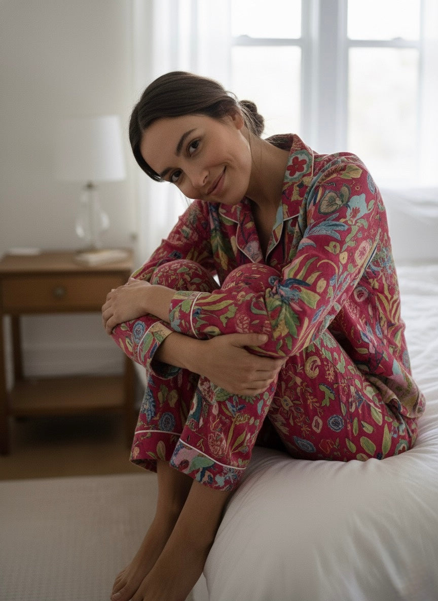 The Artisanal Bloom Pajama Set