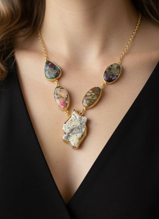 Terra Mosaic Statement Necklace