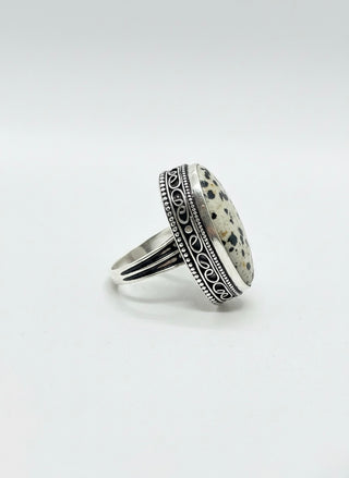 Midnight Speckle Statement Ring
