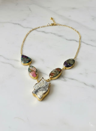 Terra Mosaic Statement Necklace