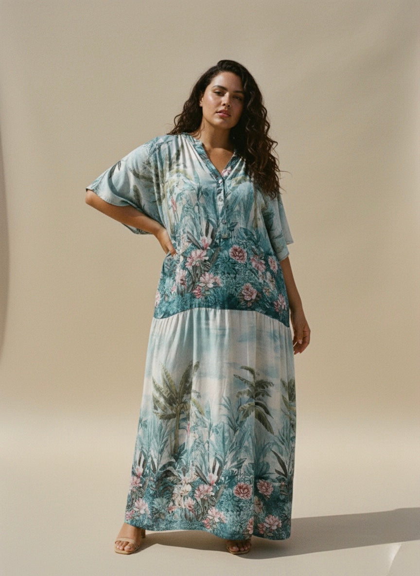 The Eden Dress- Turquoise