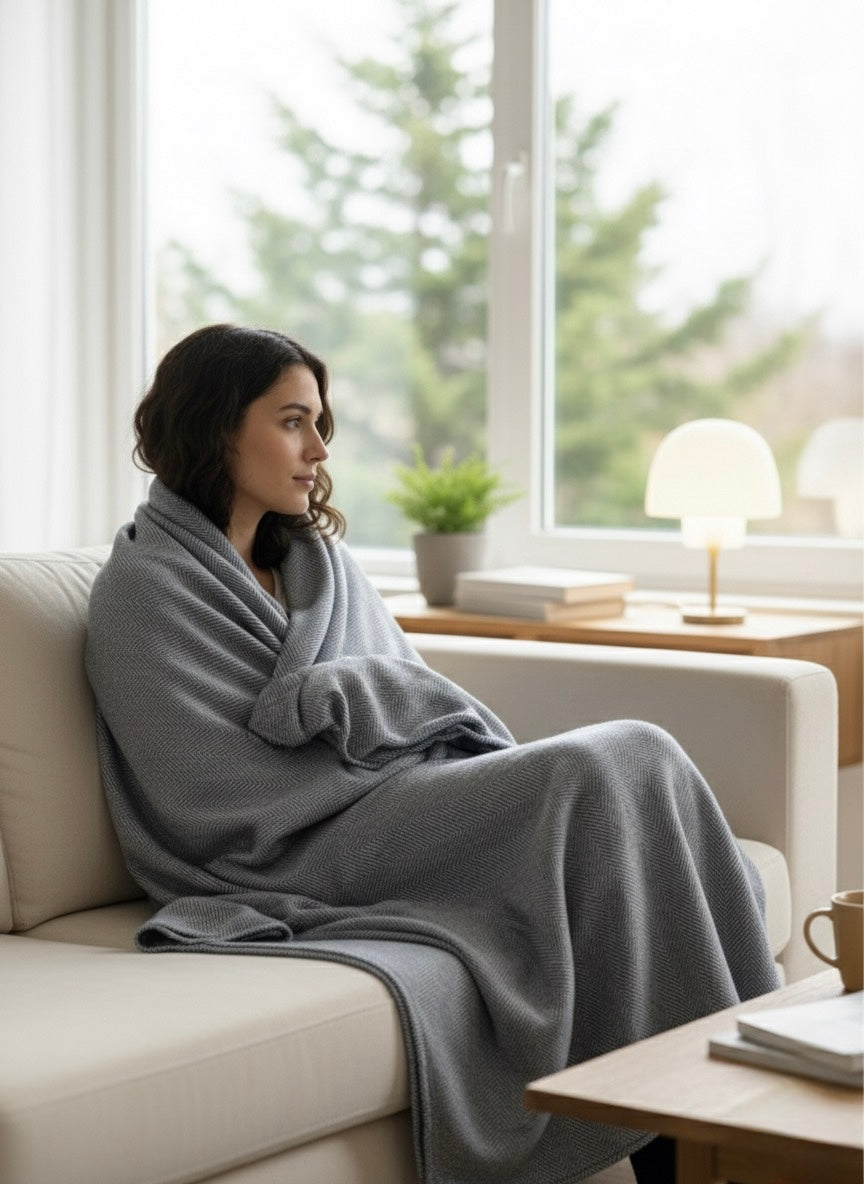 The Serenity Cashmere Blend Throw