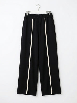 The Milano Contrast-Stripe Lounge Set- Black