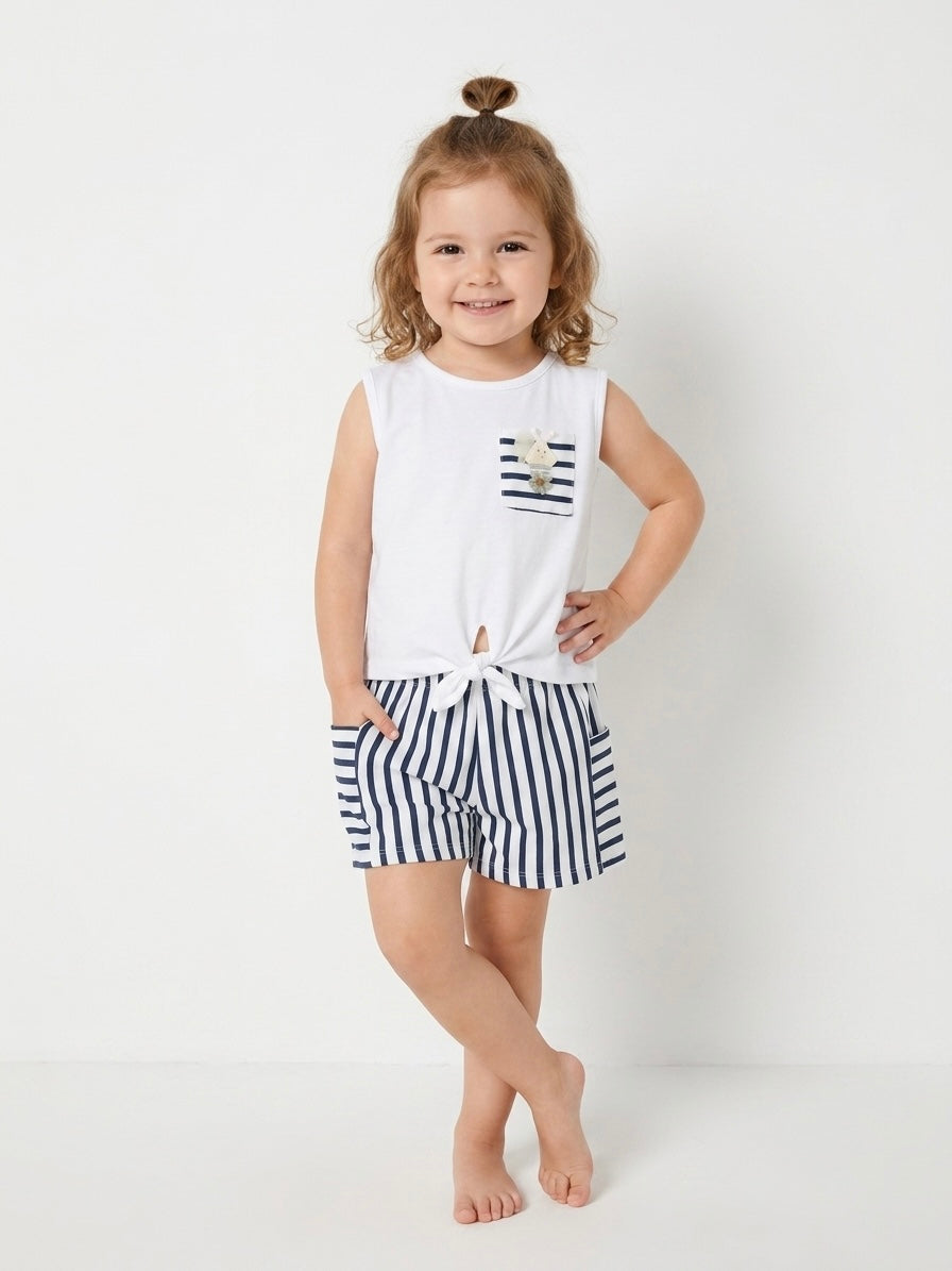The Beatrice Stripe Short Set