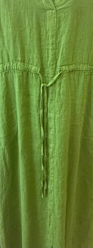 The Riviera Drawstring Linen Dress