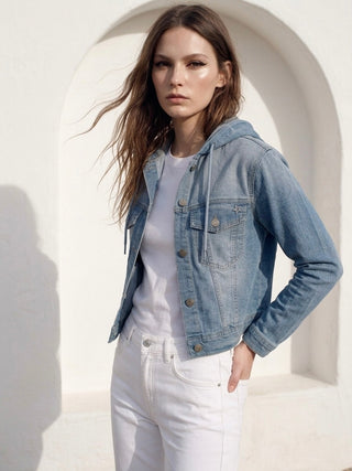 The Stellar Hooded Denim Jacket