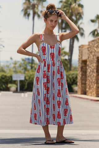 The Crustacean Chic Pinafore Dress