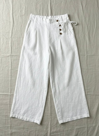 The Solano Wide-Leg LinenTrouser